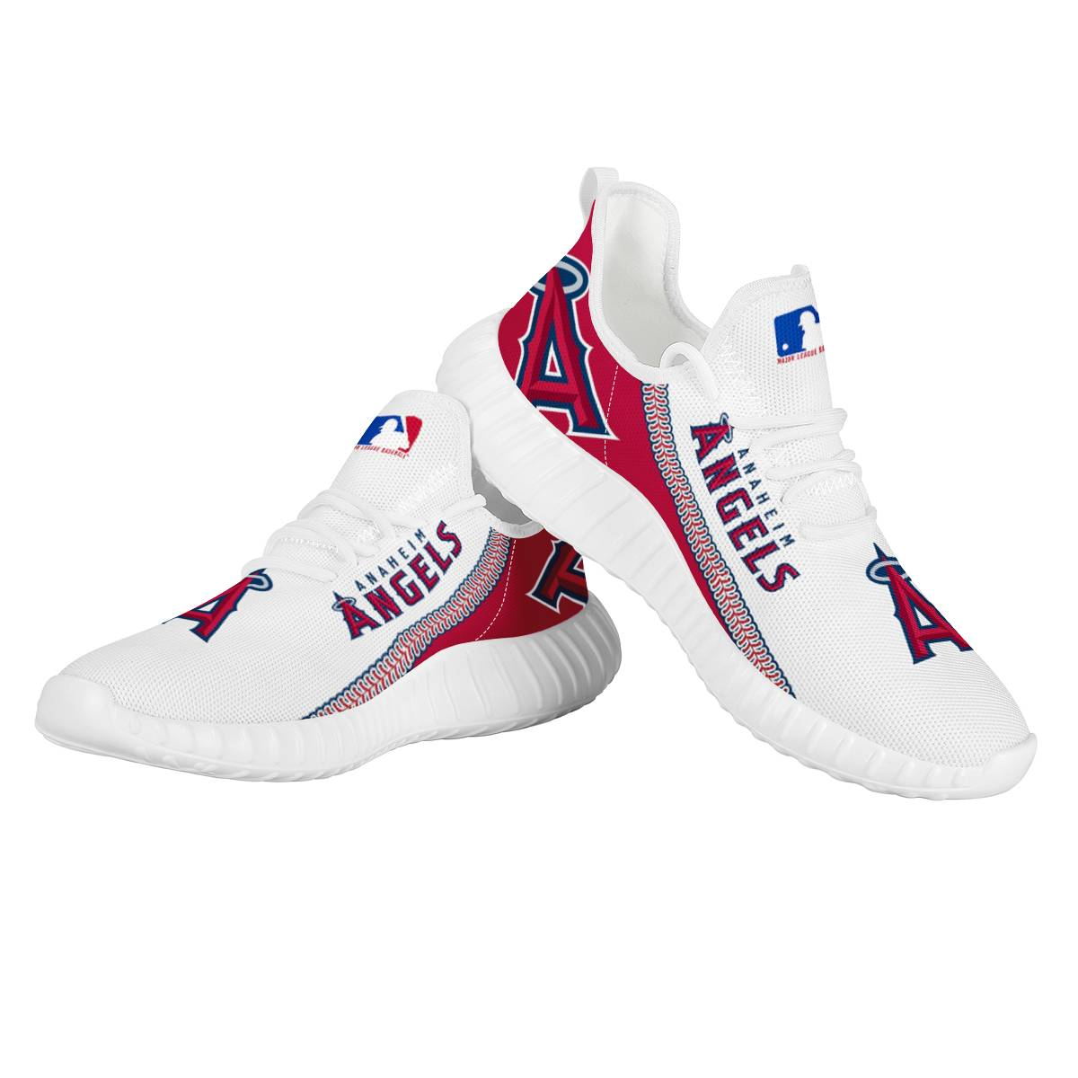 Men's Los Angeles Angels Mesh Knit Sneakers/Shoes 002